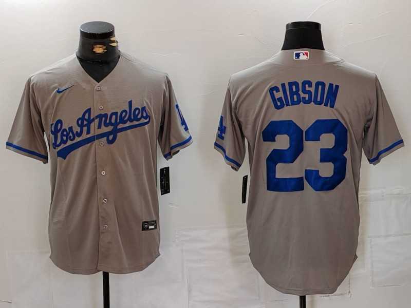 Men's Los Angeles Dodgers #23 Kirk Gibson Grey With los Cool Base Stitched Jersey,We sell and wholesale Men's Los Angeles Dodgers #23 Kirk Gibson Grey With los Cool Base Stitched Jersey on line form chian!